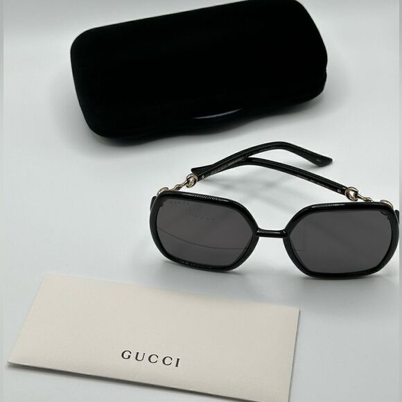 GUCCI Sunglasses GG0890S 001 Black/Grey Women NEW